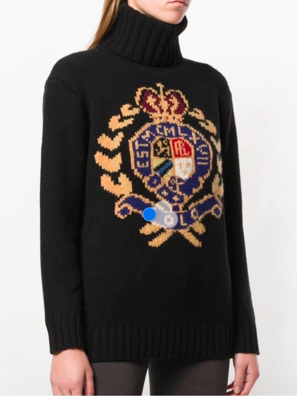 RARE Ralph Lauren Polo Crest Ski Turtleneck Sweater | Size M